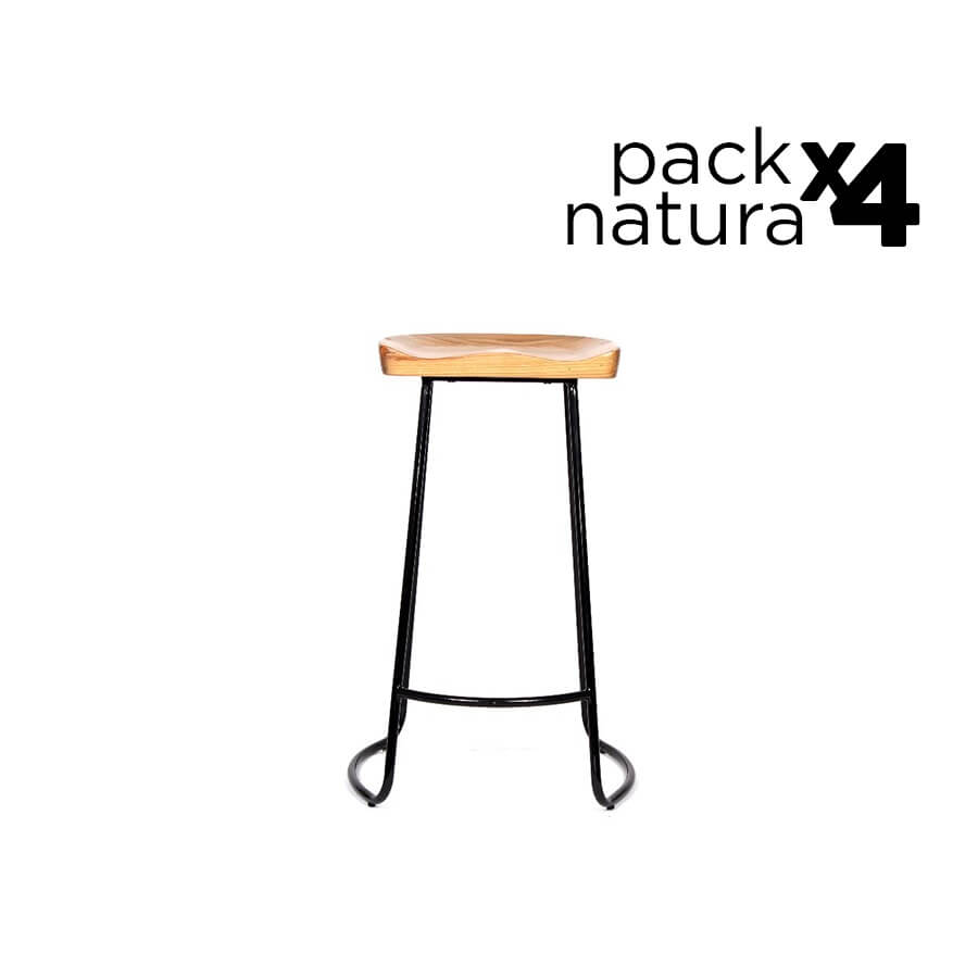 Natura Pack – 4 Bancos Natura Cocina – Arei Design & Deco