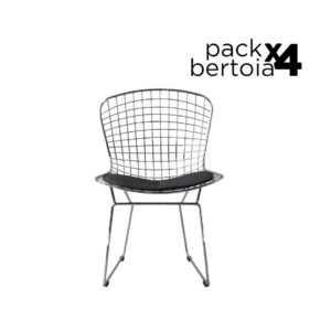 Bertoia Pack - 4 Sillas Bertoia Style Cromadas