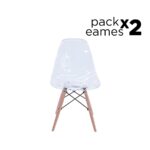 Eames Pack - 2 Sillas Eames Style Transparentes