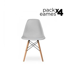 Eames Pack - 4 Sillas Eames Style Grises