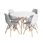 Eames Pack - Comedor 90cm + 4 Sillas Eames Style