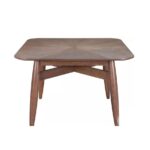 Mesa Comedor Cuadrada Maxxwel Espresso 114X114 CM