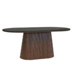 Mesa Comedor Rectangular Madera contrachapada Tolexx Black 180 cm