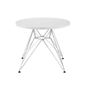 Mesa Eames Style 80 cm Base Cromada