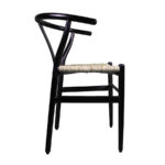 Silla Wishbone Style Negra - Tejida