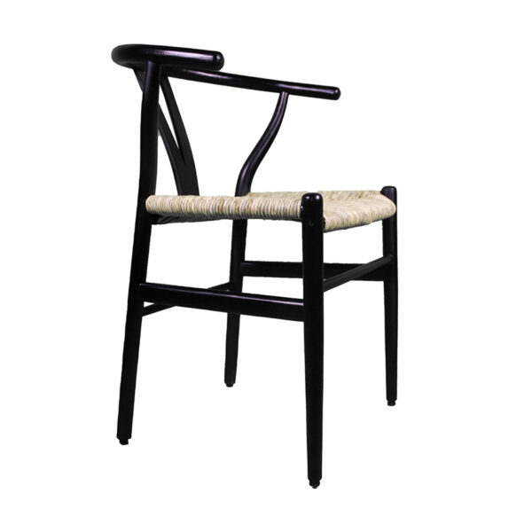 Silla Wishbone Style Negra - Tejida