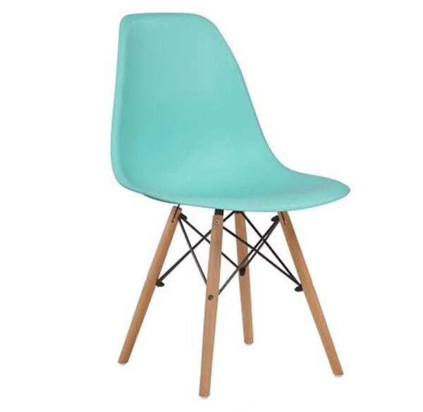 Eames Pack - Comedor 80cm de Cristal Templado + 4 Sillas Eames Style