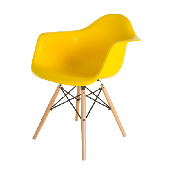 Eames Pack - Comedor 120cm + 4 Sillas Eames Style Con Brazo