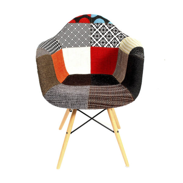 Silla Eames con Brazos Tapizados | Variedad de Colores y Estampados | Pieza Clásica para Espacios Modernos