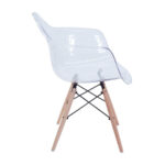 Silla Eames Style Con Brazo Transparente