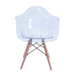 Silla Eames Style Con Brazo Transparente