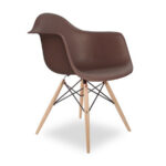 Silla Eames Style Con Brazo Cafe