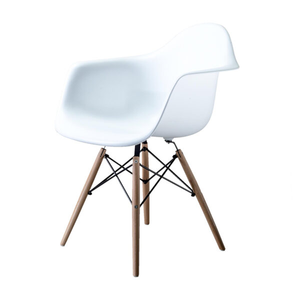 Silla Eames Style Con Brazo Blanca