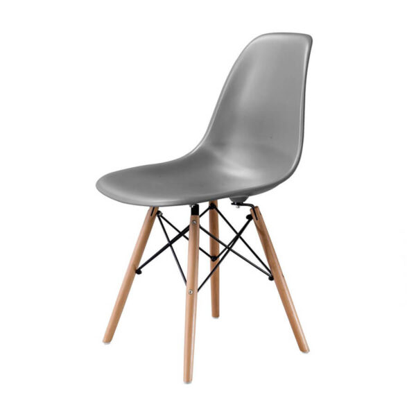 Eames Pack - Comedor 80cm + 4 Sillas Eames Style (blanco)