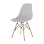 Eames Pack - Comedor 80cm + 4 Sillas Eames Style (blanco)