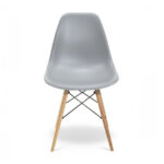 Eames Pack - Comedor 80cm de Cristal Templado + 4 Sillas Eames Style