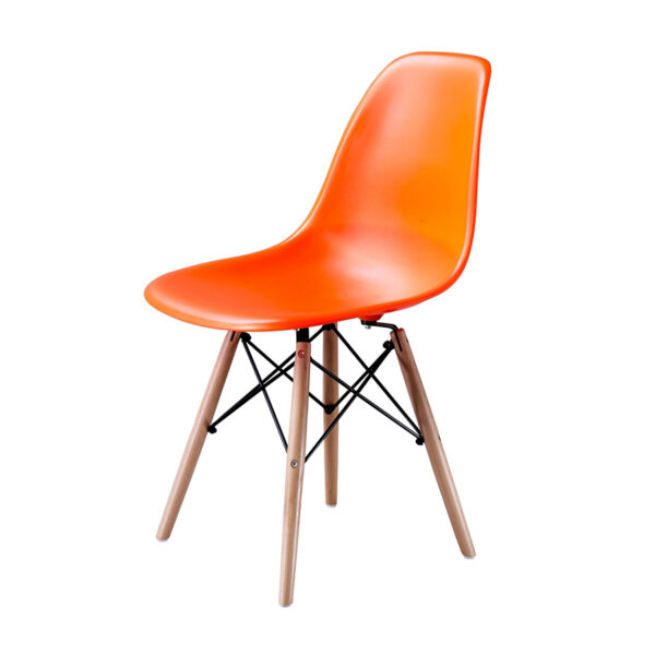 Eames Pack - Comedor 80cm de Cristal Templado + 4 Sillas Eames Style