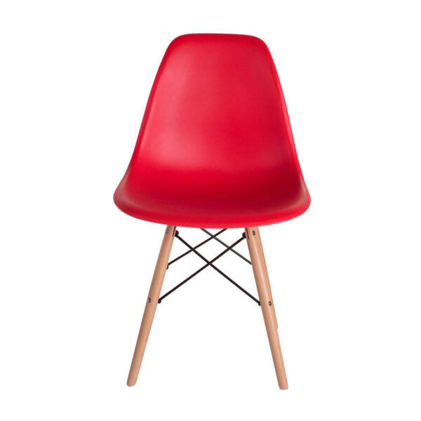 Eames Pack - Comedor 80cm de Cristal Templado + 4 Sillas Eames Style