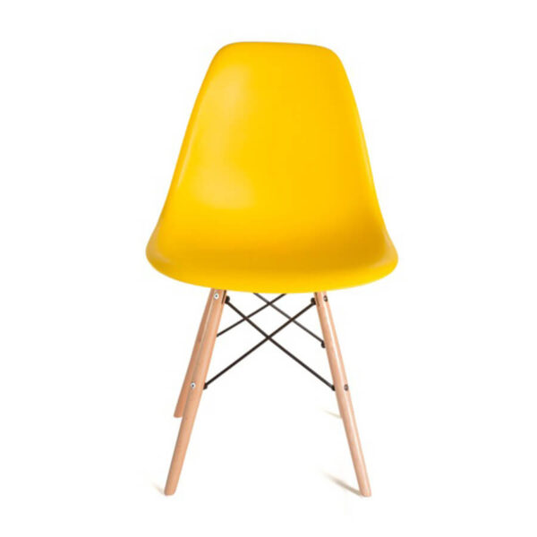 Eames Pack - Comedor 80cm de Cristal Templado + 4 Sillas Eames Style