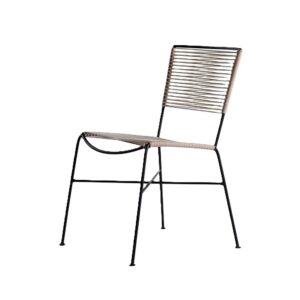 Silla Kinura para exterior tejida en PVC
