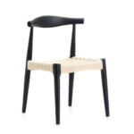 Silla Wegner Elbow CH20 Style tejido sintético