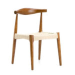 Silla Wegner Elbow CH20 Style tejido sintético