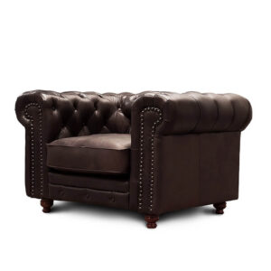 Sillón Capitone Chesterfield - 100% Cuero