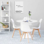 Comedor Tulip 120 cm + 4 Sillas Tulipan Style