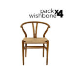 Wishbone Pack - 4 Sillas Wishbone Style Nogal