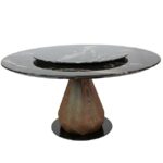 Mesa Comedor Redonda Angulo Brown & Black 120cm