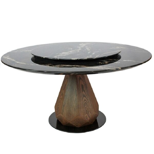 Mesa Comedor Redonda Angulo Brown & Black 120cm