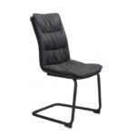 Silla Sharoon Vintage | Asiento tapizado en Vinipiel | Estructura metálica | Diseño moderno | Silla de comedor