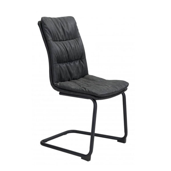 Silla Sharoon Vintage | Asiento tapizado en Vinipiel | Estructura metálica | Diseño moderno | Silla de comedor