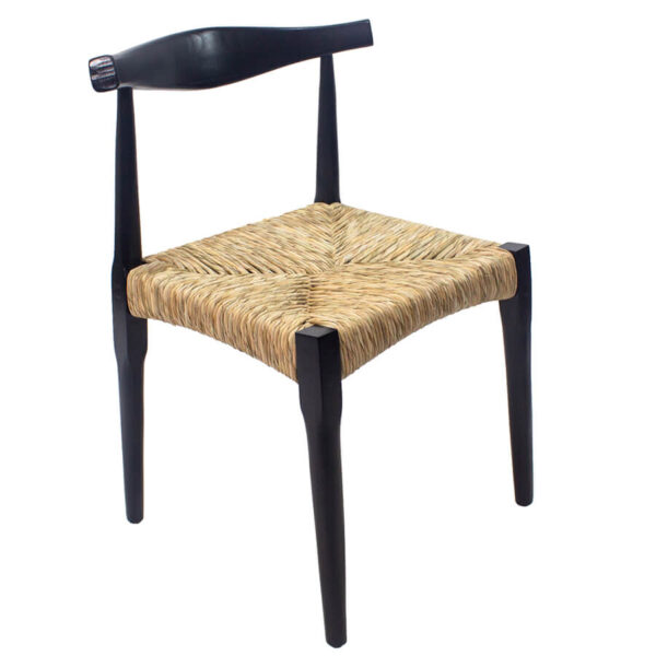 Silla Wegner Elbow CH20 Style Negra - Tejida