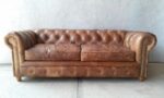 Sillón Chesterfield Capitoneado 100% Cuero (Love Seat)