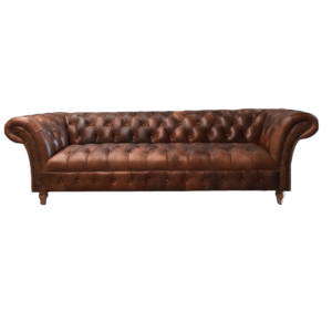 Sillón Chesterfield Capitoneado 100% Cuero (Love Seat)