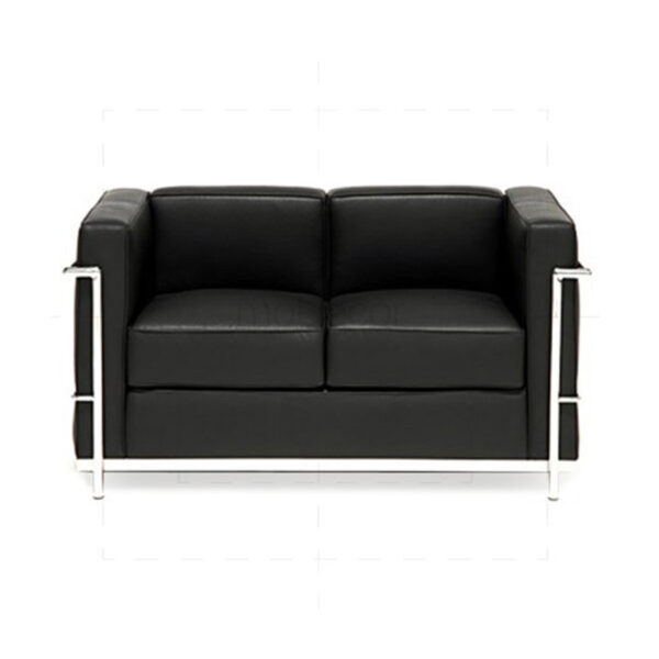 Sillon Le Corbusier LC2 2 Plazas Cuero Premium