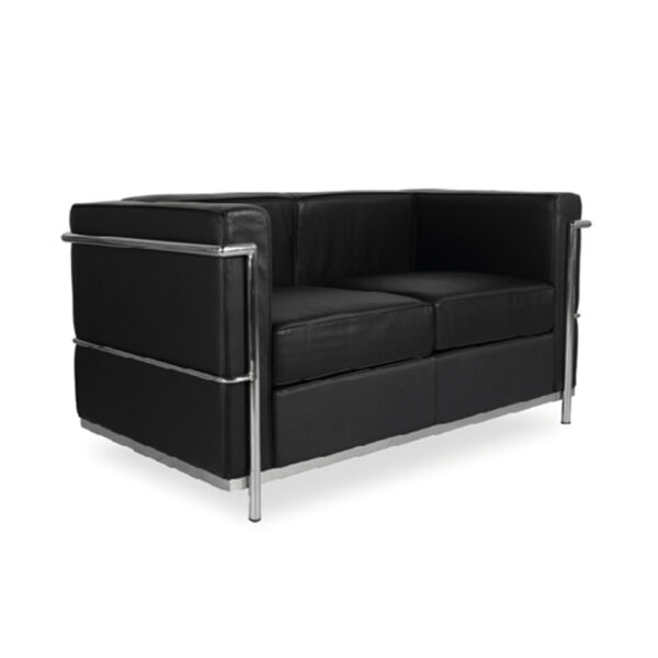 Sillon Le Corbusier LC2 2 Plazas Cuero Premium