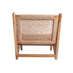 Sillón Ocasional Louis Tejido | Madera Solida de Teca | Silla de exterior