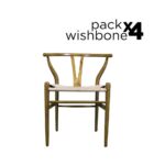 Wishbone Pack - 4 Sillas Wishbone Style Nogal Madera