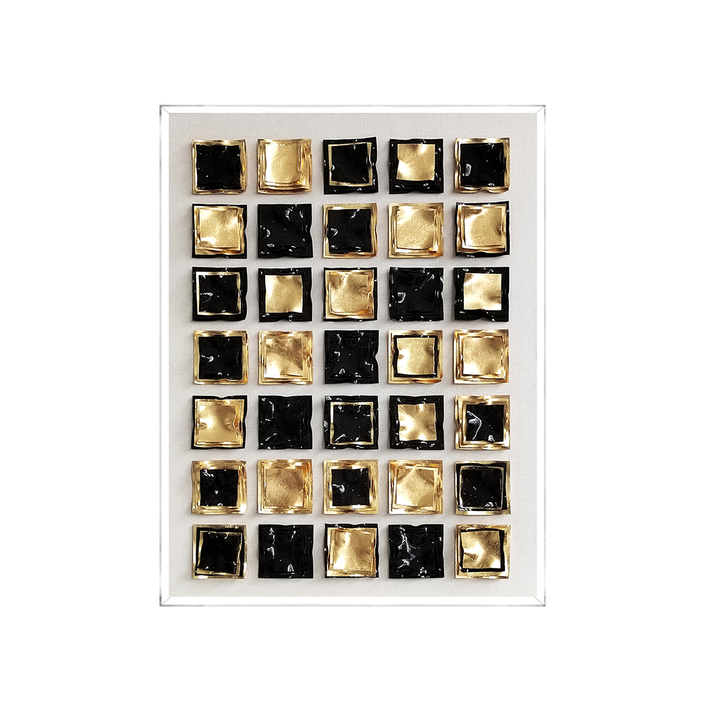 Cuadro  Gold & Black Chess