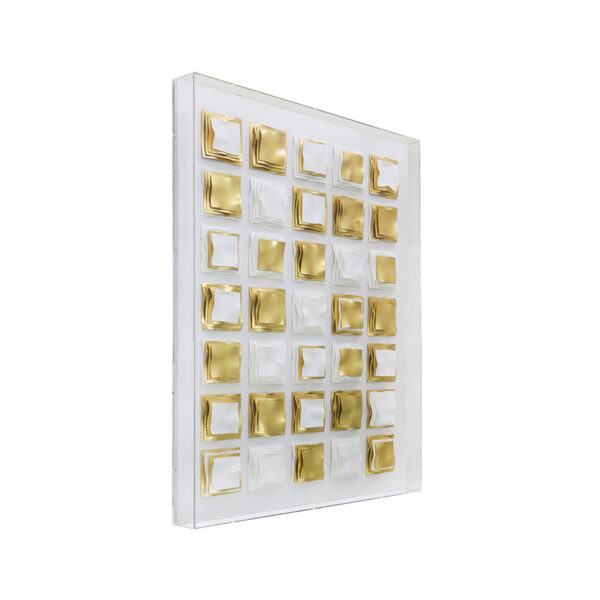 Cuadro  Gold & White Chess