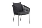 Silla Cartagena | Fibras resistentes al clima | Estructura metalica | Diseño moderno | Silla de exterior