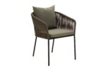 Silla Cartagena | Fibras resistentes al clima | Estructura metalica | Diseño moderno | Silla de exterior