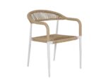 Silla Montreal | Asiento tejido | Estructura metálica | Diseño moderno | Silla de exterior