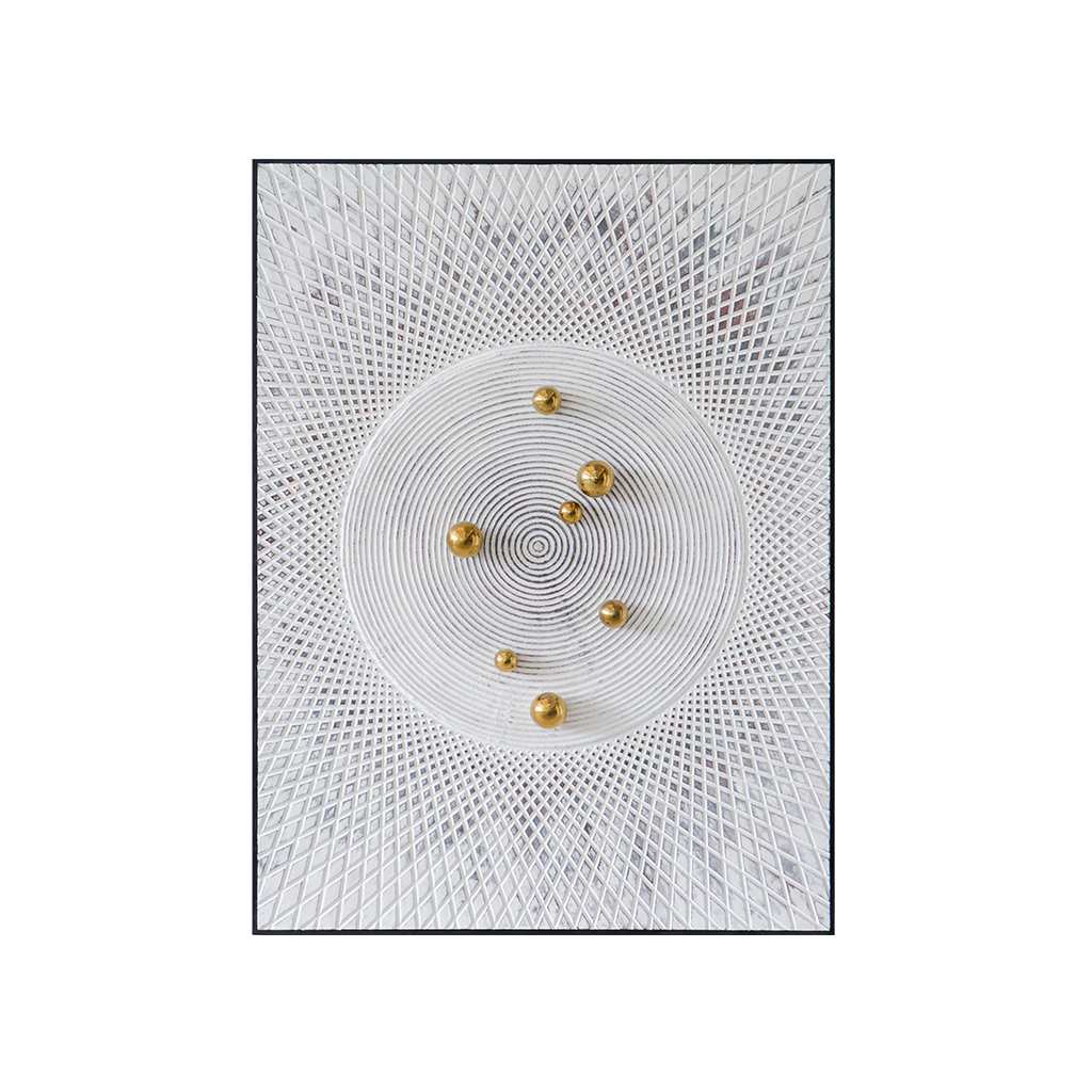 Cuadro  White And Gold Zen