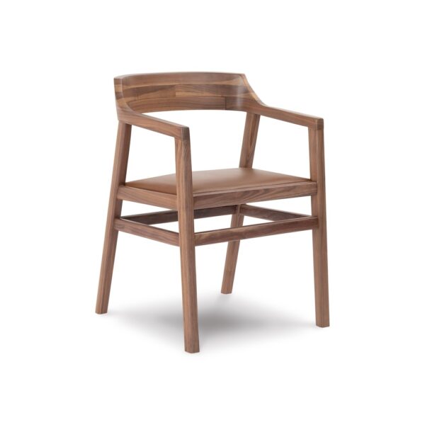 Silla Tea 100% Cuero (Madera Nogal)