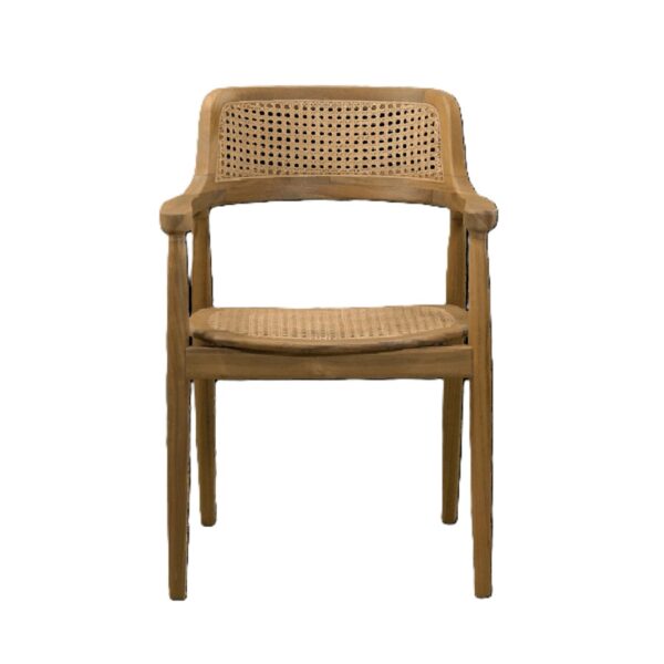 Silla Vesi | Madera Solida de Teca | Diseño moderno | Silla de exterior