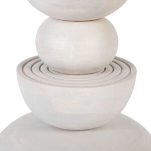 Mesa Comedor Redonda Madera Solida Hallas Natural – White -Z110806 – zoom 1