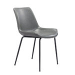 Silla Brinng Classic | Asiento tapizado en Vinipiel | Patas metálicas | Diseño moderno | Silla de comedor